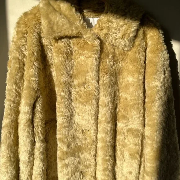 PROENZA SCHOULER Faux Fur Coat XL